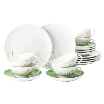 Serwis do herbaty dla 6 osób SELTMANN MEADOW GRASSES GREEN