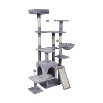 Drapak dla kota 75x40x152 cm , szary, REBEL ANIMALS