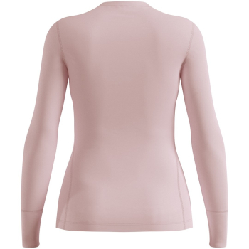 Koszulka termoaktywna z długim rękawem damska Odlo MERINO 200 BL TOP crew neck l/s różowa   XL