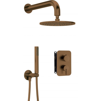 Zestaw prysznicowy podtynkowy z BOXem mieszaczowym - z głowicą prysznicową