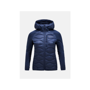 Kurtka Peak Performance W Helium Down Hybrid Hood granatowy
