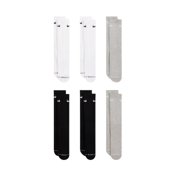 Skarpety Nike Everyday Elevated 6 par białe, czarne, szare HQ8021 903 35-37,5