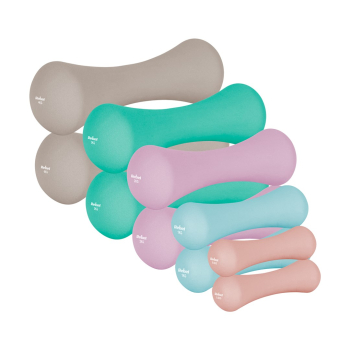 Hantelki żeliwne neoprenowe zestaw 21kg (2x0.5kg+2x1kg+2x2kg+2x3kg+2x4kg), REBEL ACTIVE