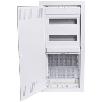 Podtynkowa plastikowa obudowa instalacyjno-multimedialna 2 rzędy, 24 moduły + 3-rzędowa płyta montażowa Noark PMF-C 60-2