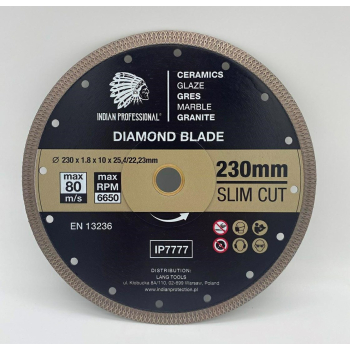 TARCZA DIAMENTOWA 230mm SLIM CUT  INDIAN PROFESSIONAL