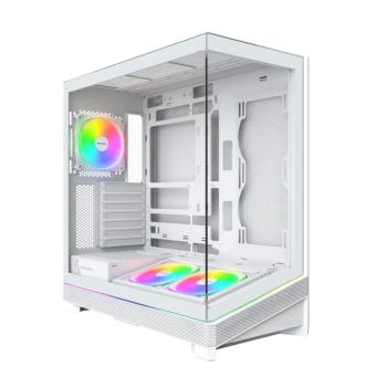 Montech Sky 3 PC-Gehäuse, Midi-Tower, ATX, ARGB, Tempered Glass - weiß