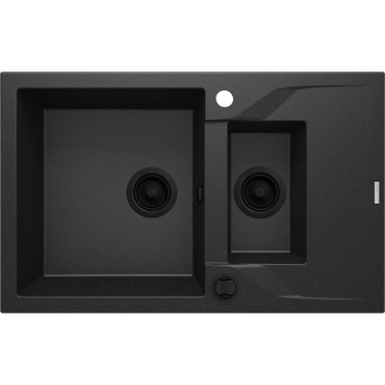 Zlewozmywak granitowy 1.5-komorowy z ociekaczem