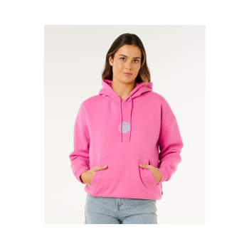 Bluza damska RIP CURL Icons Of Surf Heritage Hood rĂłĹĽowa - M