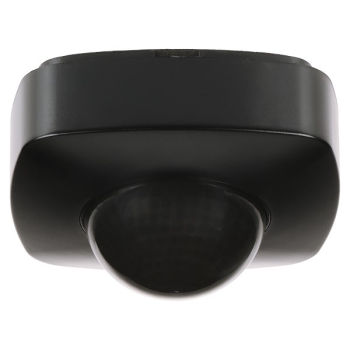 Czujnik obecności ORNO 360°, IP65, 2000W, 3 sensory, czarny