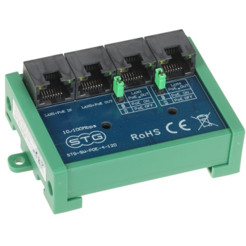 SWITCH POE / EXTENDER STG-SW-POE-4-120 3-PORTOWY + 1X UPLINK STG