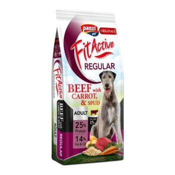 DRY FOOD FITACTIVE 15KG REGULAR BEEF