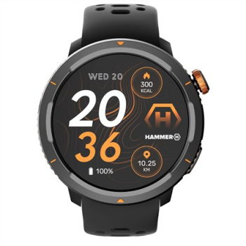 Zegarek młotek 2 Lite | Inteligentny zegarek | Dioda AMOLED | 1,43" | Wodoodporny | Czarny