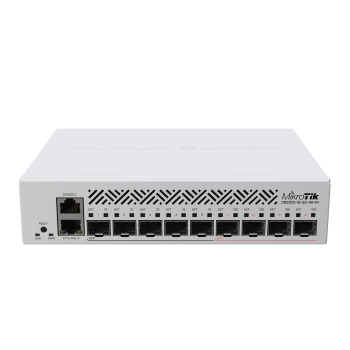 MIKROTIK RouterBOARD Cloud Router Switch CRS310-1G-5S-4S+IN + L5 (800MHz; 256MB RAM; 1x GLAN; 5x SFP; 4x SFP+) pulpit