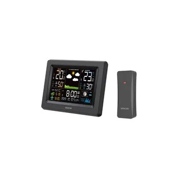 Sencor SWS 4500 Stacja pogodowa czarna / kolorowy wyświetlacz LCD / czujnik bezprzewodowy