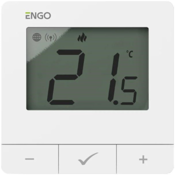 Regulator temperatury ENGO Controls E25-230W, 230V, biały, Internetowy, natynkowy ZigBee/868MHz