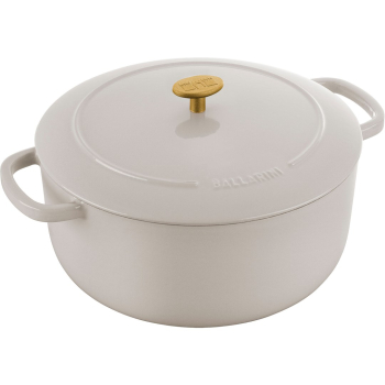Garnek żeliwny okrągły Ballarini Bellamonte - 7 ltr, Kość słoniowa
