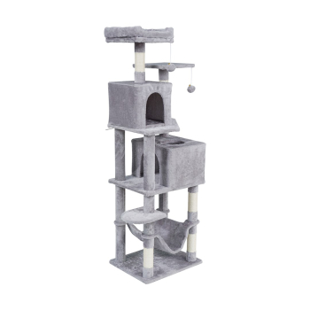 Drapak dla kota 48x40x155 cm , szary, REBEL ANIMALS