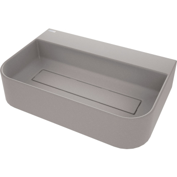 Umywalka granitowa nablatowa z miejscem na baterię - z maskownicą