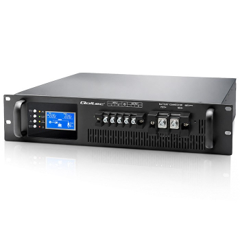 Qoltec Zasilacz awaryjny UPS Pure Sine Wave do RACK | 3kVA | 3000W | PF 1.0 | LCD | EPO | USB | On-line | Kompatybilność z LiFePO4 AGM GEL