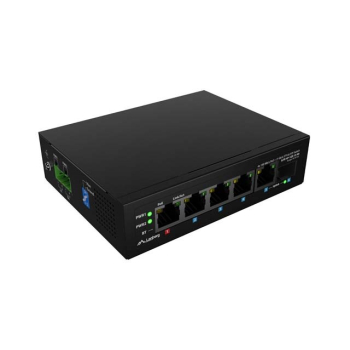 SWITCH LANBERG LIGHT INDUSTRIAL POE 1XBT 3XAT SFP+ETH DIN NIEZARZĄDZALNY FAST ETHERNET