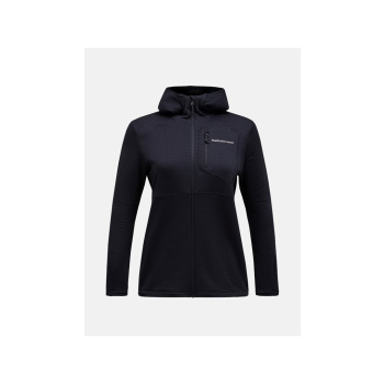 Bluza PEAK PERFORMANCE W Trail Polartec Zip Hood czarny - M