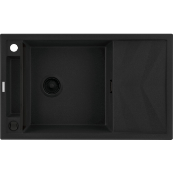 Zlewozmywak granitowy magnetyczny 1-komorowy z ociekaczem