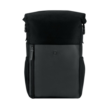 Wenger, UrbanOne Roll-Top 15.6" Laptop Backpack,Black