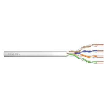 Kabel instalacyjny DIGITUS kat.5e, U/UTP, Dca, AWG24/1, LSOH, 500m, szary, szpula