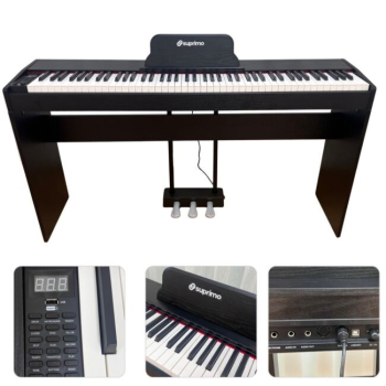 SUPRIMO SDP88 BK pianino cyfrowe stacjonarne czarn