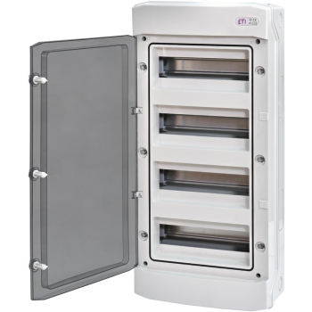 ECH-48PT-S ROZDZIELNIA PLASTIKOWA NT 48M 4X 12M N+PE IP65 DRZWI DYMNE BIAŁY DIDO 1500V/DC
