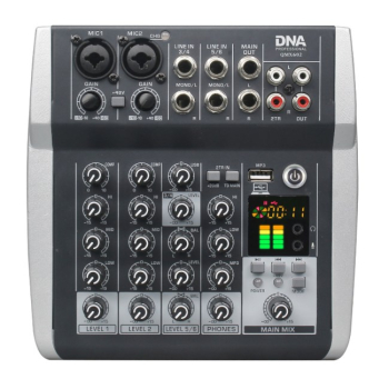 DNA QMX602 analogowy mikser dźwięku 6 kanałów Blue