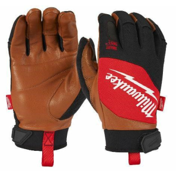 MILWAUKEE RĘKAWICE SKÓRZANE L/9 HYBRYDOWE