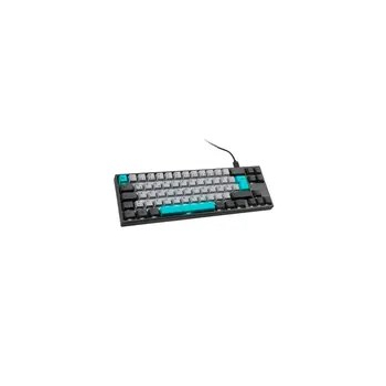 Ducky Miya Pro Moonlight TKL Klawiatura Gamingowa do PC/Mac, MX-Red, Biała dioda LED - Ciemnoszara