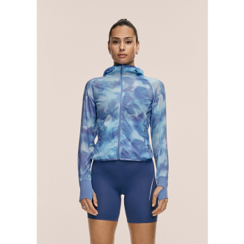 Kurtka damska CASALL Breeze Printed Running Jacket kolor granatowy - M
