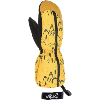 Rękawice zimowe dziecięce VIKING Snoppy Kids jednopalczaste żółte   4