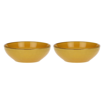 Zestaw 2 misek do sałatek Concerto Ocra - Żółty, 26 cm