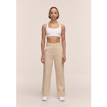 Spodnie damskie CASALL Aria Turn Up Straight Jogger kolor beĹĽowy - S