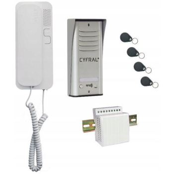 DOMOFON CYFRAL COSMO 1-LOKATORSKI SREBRNY