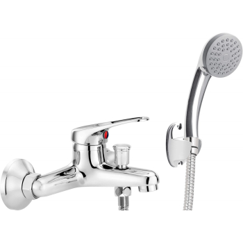 Bateria wannowa ścienna z zestawem prysznicowym BYU_011M 5907650801054
