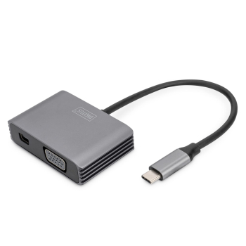 Kabel adapter graficzny USB Typ C na miniDisplayPort/VGA 4K 30Hz UHD 0,2m