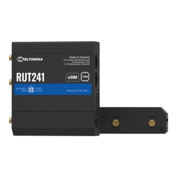 Przemysłowy router Teltonika RUT241 eSIM 4G LTE Cat 4, 2x RJ45 100Mb/s