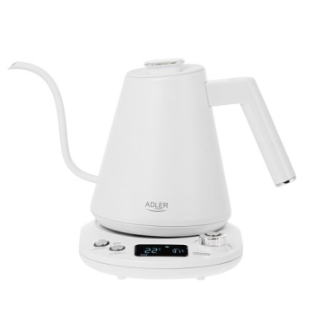 Adler | Kettle | AD 1349w | Electric | 1100 W | 1 L | Stainless Steel | 360° rotational base | White