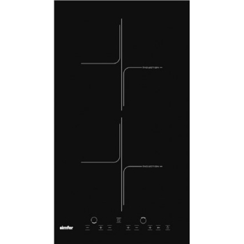 Hob | 3020?XEISP | Simfer Number of burners/cooking zones 2 | Induction | Touch control | Timer | Black
