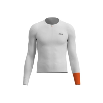 Koszulka rowerowa POC M's Cadence L/S Jersey biaĹ‚a - L