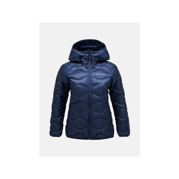 Kurtka puchowa damska PEAK PERFORMANCE Helium Down Hood Jacket Women niebieski