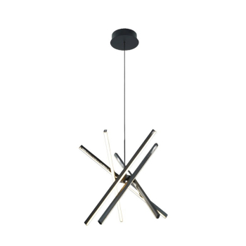 PENDANT LED LIGHT SIBIU 48W 4000K BLACK
