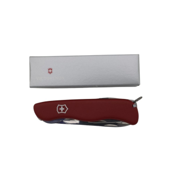 Nóż wielofunkcyjny Victorinox Forester - Ostrze z ostrzem blokującym - Nóż wielofunkcyjny - Clip Point - Poliamid - Czerwony - 12 narzędzi (V-0.83 63)