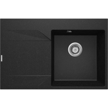 Zlewozmywak granitowy 1-komorowy z ociekaczem - lewy