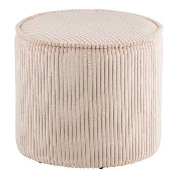 Pufa sztruksowa 40x35cm beżowa 1501245