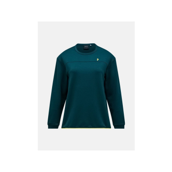 Bluza damska PEAK PERFORMANCE W Trail Polartec Power Grid Crew kolor zielony - S